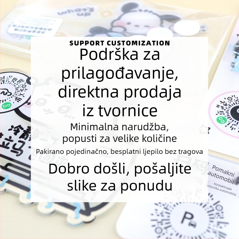 Tablica s brojem za parkiranje - plastika, skriveni tip, bez prilagodbe