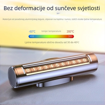 Privremena tablica za parkiranje s prilagodljivim prikazom broja telefona; metalna konstrukcija; marka Strength; namijenjeno premještanju vozila