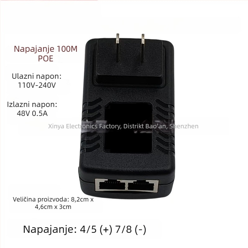 PoE napajni modul za nadzorne kamere, 48V, bežični AP most adapter, odvojeno offline napajanje, verzija V05