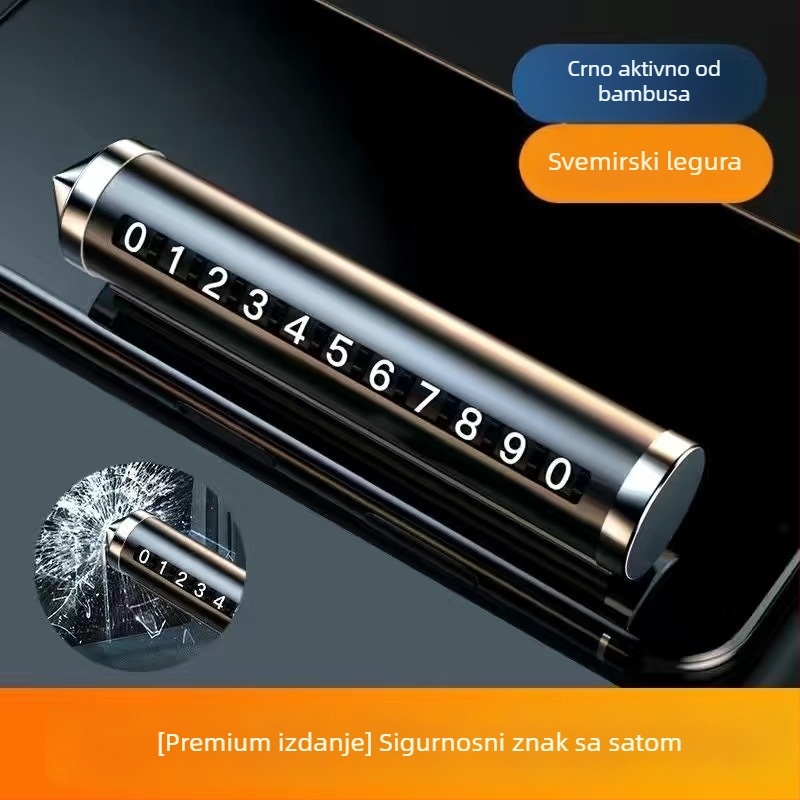 Skriveni automobilni alat – lomitelj prozora i ukrasi za registarsku pločicu/telefon, sigurnosni čekić za parkiranje (Marka: Neck strength; Materijal: Drugo; Podrijetlo: Yiwu; Tip: Skriveno; Model: Drugo)