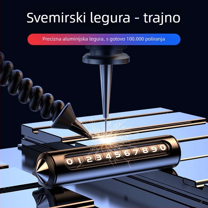 Skriveni automobilni alat – lomitelj prozora i ukrasi za registarsku pločicu/telefon, sigurnosni čekić za parkiranje (Marka: Neck strength; Materijal: Drugo; Podrijetlo: Yiwu; Tip: Skriveno; Model: Drugo)