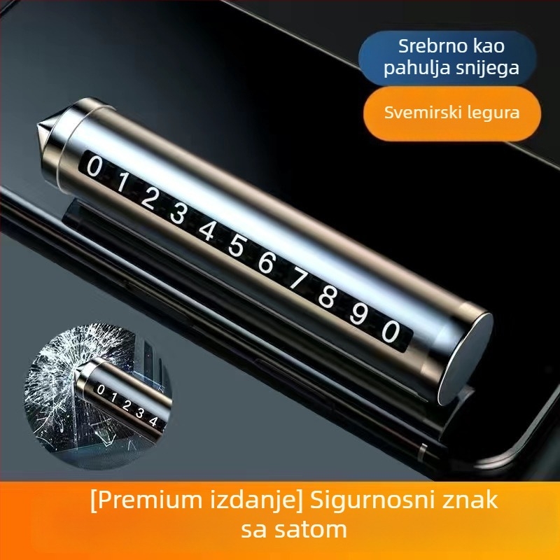 Skriveni automobilni alat – lomitelj prozora i ukrasi za registarsku pločicu/telefon, sigurnosni čekić za parkiranje (Marka: Neck strength; Materijal: Drugo; Podrijetlo: Yiwu; Tip: Skriveno; Model: Drugo)
