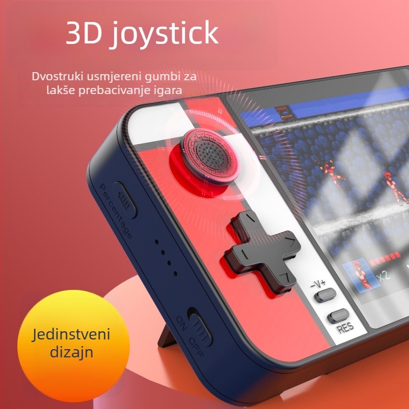 D41 prijenosna konzola za igre s ugrađenom baterijom, 2-u-1 nostalgične retro igre
