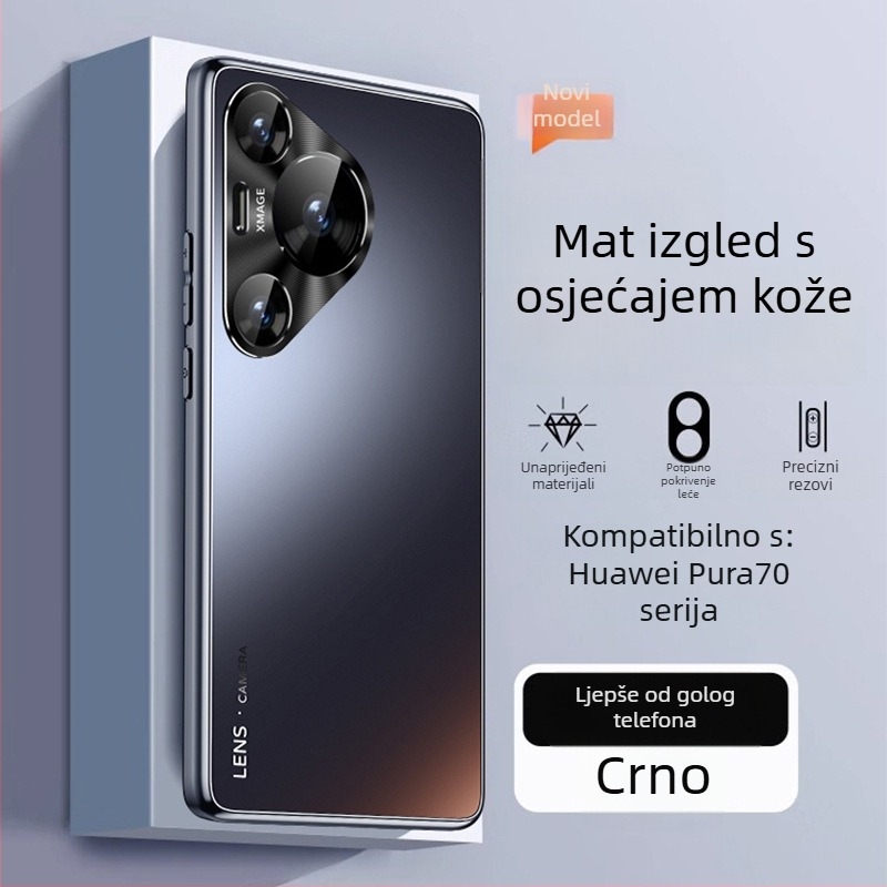 Huawei Pura70 futrola za telefon – mat završna obrada, ultra-tanka, potpuno pokrivena, otpornost na pad, PC materijal