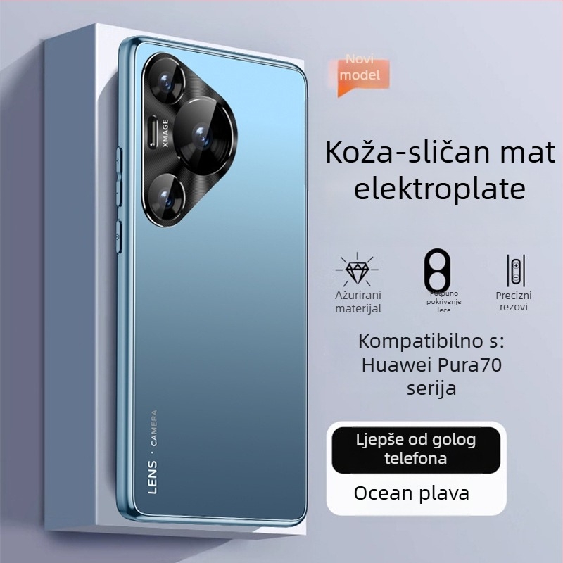 Huawei Pura70 futrola za telefon – mat završna obrada, ultra-tanka, potpuno pokrivena, otpornost na pad, PC materijal