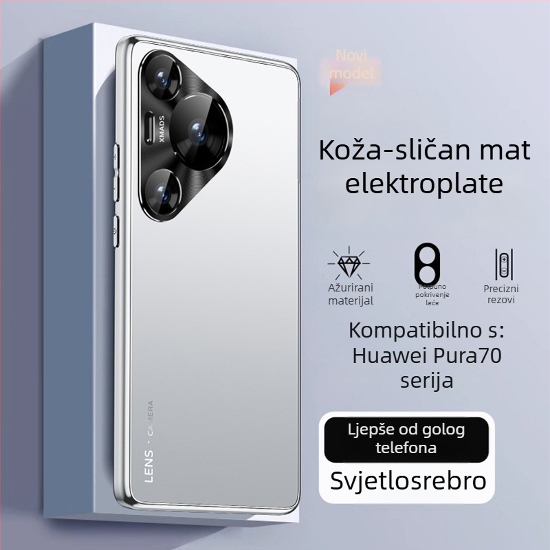 Huawei Pura70 futrola za telefon – mat završna obrada, ultra-tanka, potpuno pokrivena, otpornost na pad, PC materijal
