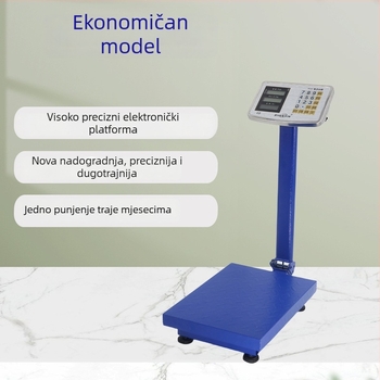 Shen xin – Elektronička stolna vaga 150 kg kapaciteta, elektroničko mjerenje, napajanje: baterija ili mreža, višefunkcionalna