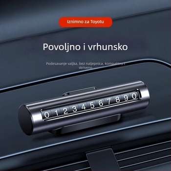 Metalna skrivena kartica za parkiranje automobila s mogućnošću prilagodbe logotipa; tiskanje logotipa dostupno