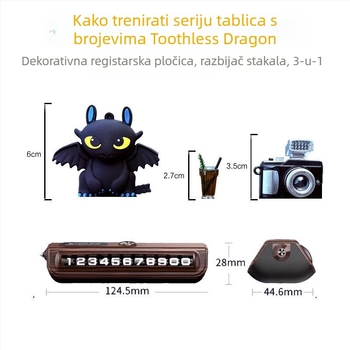 Plastična pločica s telefonskim brojem za automobil, za privremeno parkiranje i premještanje automobila, mogućnost tiskanja logotipa, autorizirana privatna marka