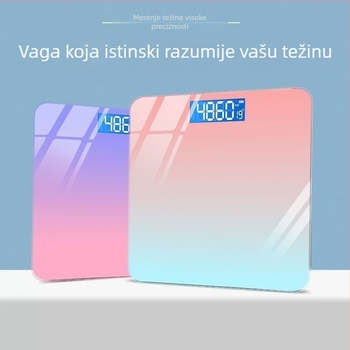 Kućna digitalna vaga za tjelesnu težinu – precizna inteligentna vaga za zdravlje s USB punjenjem