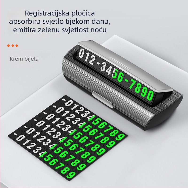 Privremena ploča za parkiranje vozila, plastični model 1600, skriveni tip