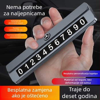 Skriveni znak za parkiranje (Model TC109) – Metal, otisak logotipa, prilagodljiv, licencirana privatna marka