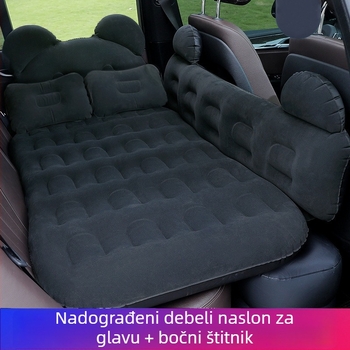 Automobilski nafukljivi madrac 135×80 cm sa flokiranom površinom i sigurnosnom barijerom