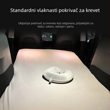 Madrac od memorijske pjene za kampiranje, kompatibilan s Tesla Model Y/3 – ne napuhuje, 10 kg, nosivost 300 kg, s logom