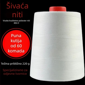Šivaća nit, visoke brzine, veliki kolut, 100% poliesterska nit, pogodno za odjeću i quiltanje