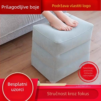 Naduvani tabure za stopala, flokirani PVC, 0,4 mm debljina, podesiva, model ZM403046-0202