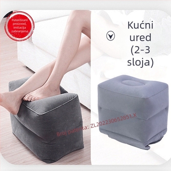 Naduvani tabure za stopala, flokirani PVC, 0,4 mm debljina, podesiva, model ZM403046-0202