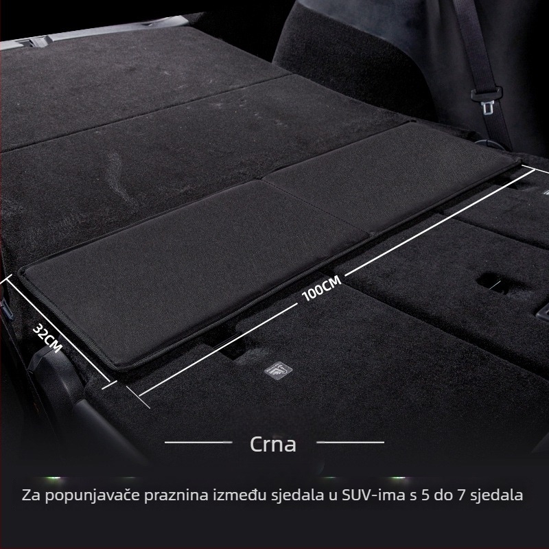 Sklopiva ploča za proširenje prtljažnika automobila – univerzalno proširenje stražnjeg sjedala za kampiranje, model CZLYYCCD, PVC materijal, težina 2,94 kg, nosivost 90 kg, kompatibilno sa SUV