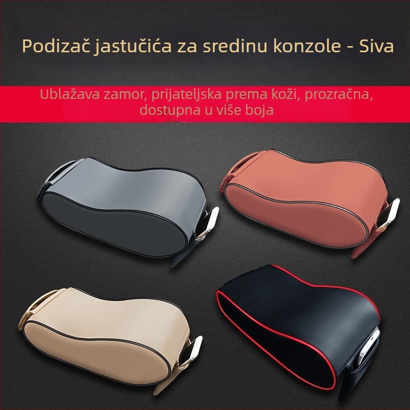 PU povišavajući naslon za ruku automobila, s kožnim presvlakom i punjenjem od spužve, kompatibilan s više od 99% modela automobila