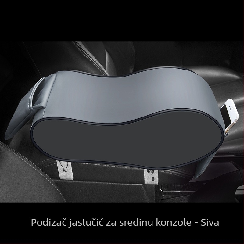 PU povišavajući naslon za ruku automobila, s kožnim presvlakom i punjenjem od spužve, kompatibilan s više od 99% modela automobila