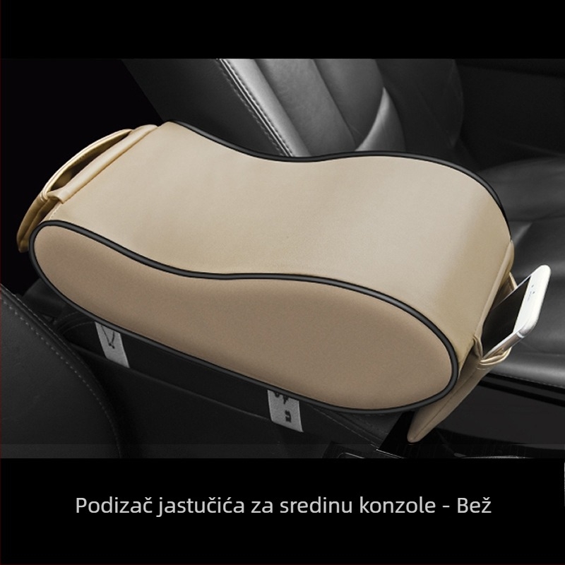 PU povišavajući naslon za ruku automobila, s kožnim presvlakom i punjenjem od spužve, kompatibilan s više od 99% modela automobila
