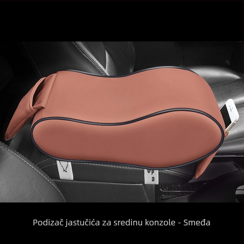 PU povišavajući naslon za ruku automobila, s kožnim presvlakom i punjenjem od spužve, kompatibilan s više od 99% modela automobila