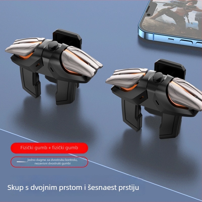 Magic Duck js-61 bežični gamepad sa šestoprstnim impulznim auto-clickerom, USB-C sučelje, ABS+cinkova zlitina, težina 0,1 kg