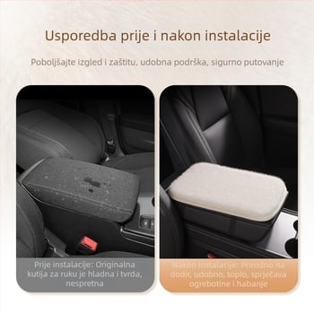 Jastuk za naslon automobila – umjetni pliš, universalna kompatibilnost, marka Carke, porijeklo: krov, prilagodljivo