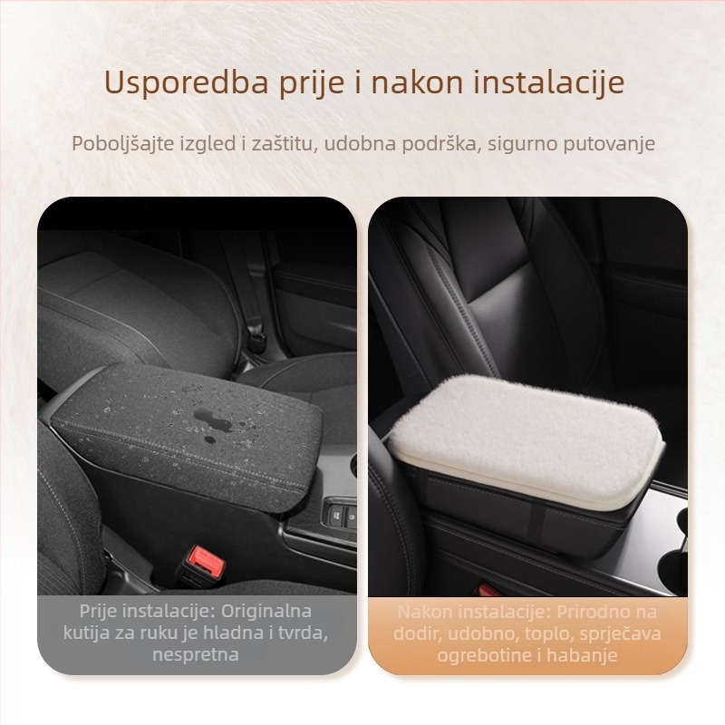 Jastuk za naslon automobila – umjetni pliš, universalna kompatibilnost, marka Carke, porijeklo: krov, prilagodljivo