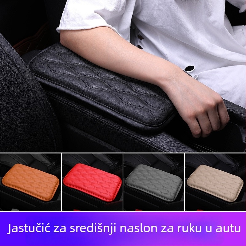 Podložak za srednji naslon autosjedalice — univerzalni, pamuk + PU koža, protuklizni, prilagodljiva