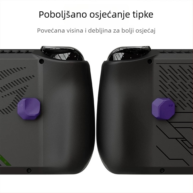 Stickeri za stražnje gumbe Skull & Co. za Rog Ally X/XBOX Ally - gumeni, poboljšavaju osjećaj, kompatibilni s Rog Ally X