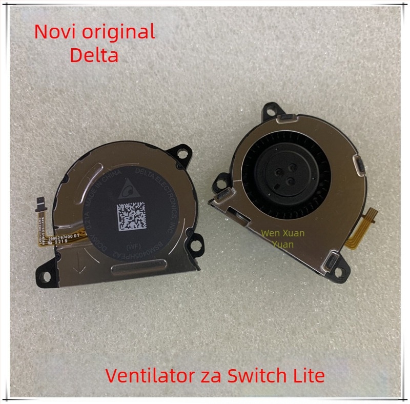 Switch OLED/Lite hladnjak s integriranim radijatorom i ventilatorom — kompatibilan sa serijom Switch, 60 g, aluminijska legura + ABS