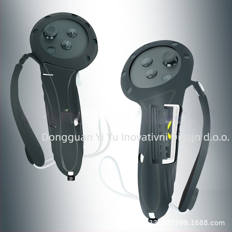 Duga drška silikonski zaštitni pokrov za Quest 3/Quest 3s – protiv klizanja, protiv pada, protiv udara; Injekcijsko lijevanje; 160 g; Materijali: silikon, PC, nylon, ABS, PP, TPU; Kompatibilnost: Quest 3/Quest 3s