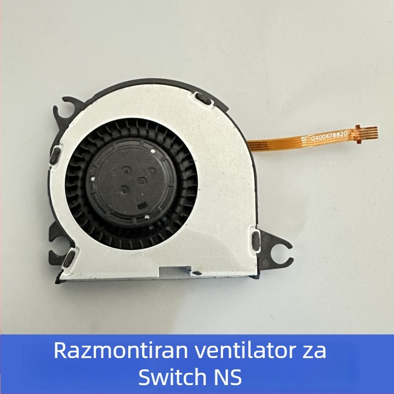Ventilator za hlađenje za Nintendo Switch OLED i Switch Lite, metalno kućište, kabelski priključak, težina 20 g
