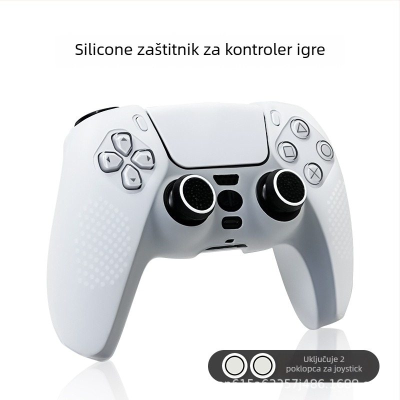 Silikonska zaštitna navlaka za kontrolere PS5 i Xbox Series X — prozirno mat završetak, protiv znojenja, težina 30 g