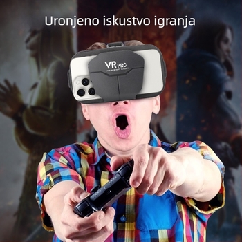 VR naočale za mobitel, kaciga za virtualnu stvarnost za filmove i igre | Zaslon: 300; Ulaz videa: telefon; Razlučivost: 720-1080; Veličina zaslona: 4-7