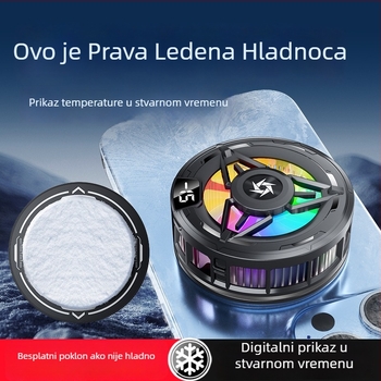 SL59 Magnetska stražnja kopča s digitalnim zaslonom, poluvodički hladnjak za pametne telefone, 10W Type-C