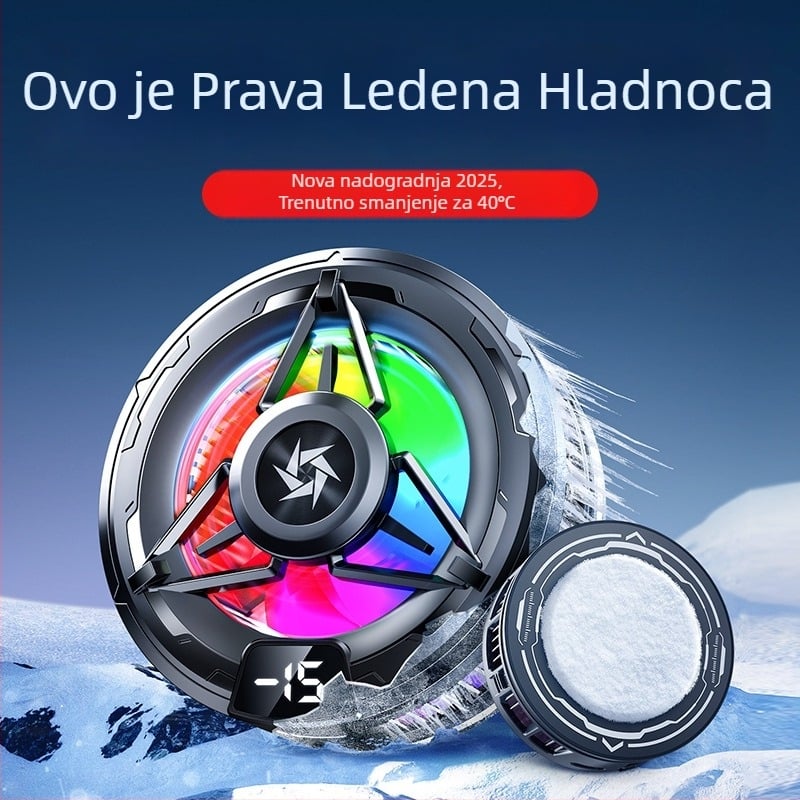 SL59 Magnetska stražnja kopča s digitalnim zaslonom, poluvodički hladnjak za pametne telefone, 10W Type-C