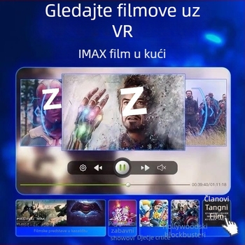 VR naočale – Impresivan 3D headset za pametni telefon, kućno kino • Zaslon: 32, Razlučivost: Bez zaslona, Pametno nosivo uređaj