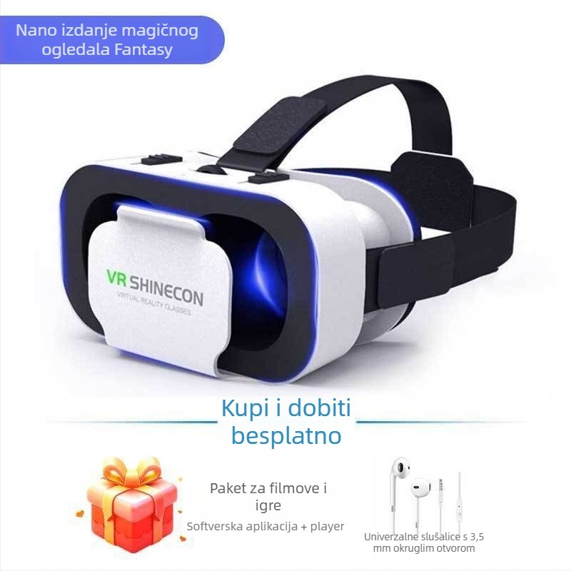 VR naočale, 3D stereoskopsko kino, virtualna stvarnost, panoramsko uranjanje, za pametni telefon