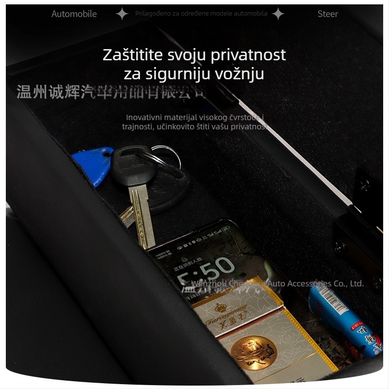 Središnja kutija naslona za ruku za Toyota Hiace Sea Lion 200 – drvena, bez bušenja, težina 3 kg