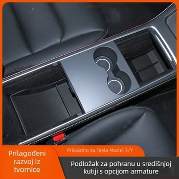 Mat za pohranu naslona za ruku za Tesla Model 3/Y, protuklizni i otporan na prljavštinu (Materijal: Drugo; Obrada/Prilagodba: Bez prilagodbe; Značka: Drugo)