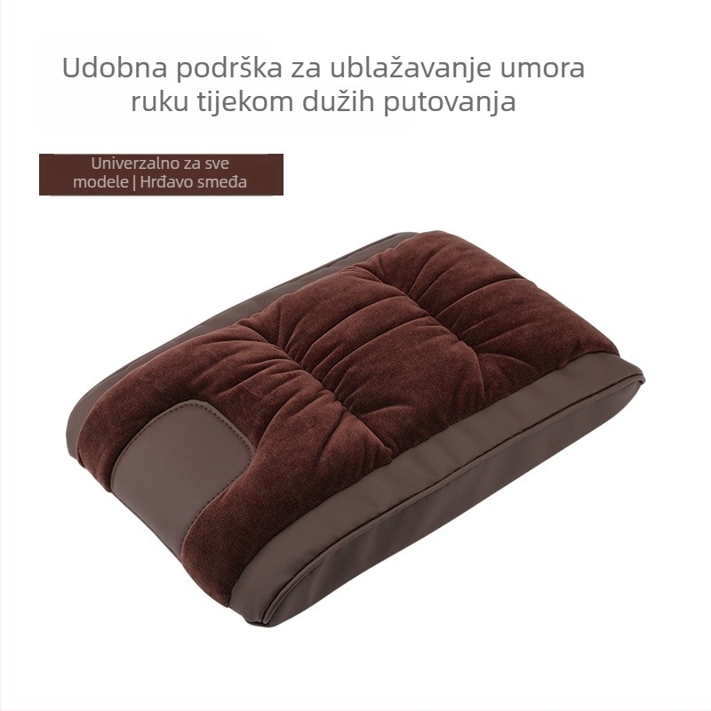 Jastučić za naslon automobila — koža, univerzalna prilagodba, središnje podizanje visine, prilagodljivo