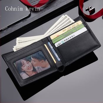 Muški novčanik od prave kože, karirani uzorak, model C05507, branda Cohnim Kevin, zaštita od krađe
