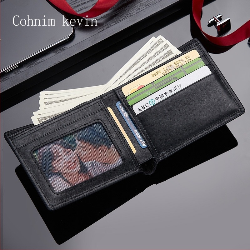 Muški novčanik od prave kože, karirani uzorak, model C05507, branda Cohnim Kevin, zaštita od krađe