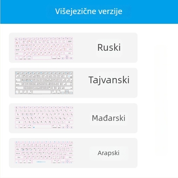 Membranska tipkovnica — 66 tipki, Bluetooth sučelje, pozadinsko osvjetljenje, silikon materijal (66 tipki; Bluetooth sučelje; pozadinsko osvjetljenje; silikon materijal)