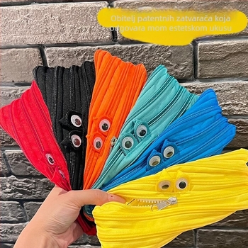 Pernica s zatvaračem – platno, korejskog stila, sladak crtani dizajn, velik kapacitet, za djevojčice