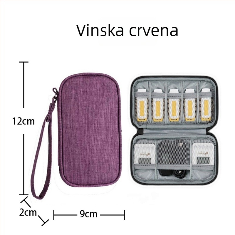Torba za pohranu kablova podataka, kubni oblik, Oxford tkanina, model 1243, višestruka primjena