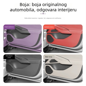 Xiaomi SU7 Dverna zaštita od udaraca — Koža Nappa s 3D pjenom, otporna na habanje i ogrebotine, 7-dijelni set zaštitnih ploča za automobil