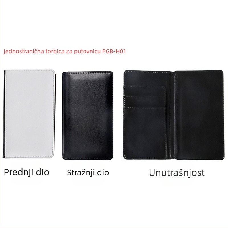 PU kožni novčanik s džepom za kartice i novčiće, površina pogodna za sublimaciju, svakodnevna upotreba